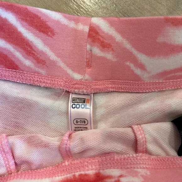 4/$25 NWT 32 Degrees Cool Tie Dye Pink Shorts Girls Sz S (7-8) - Picture 3 of 5